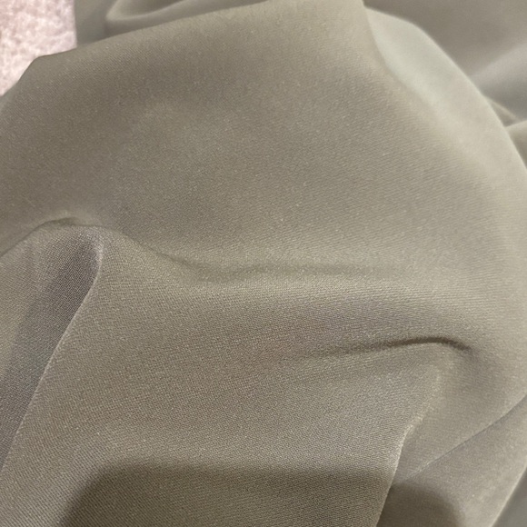 Size 0 Olive Green Women's Tie-Waist cropped Pants - Picture 8 of 8